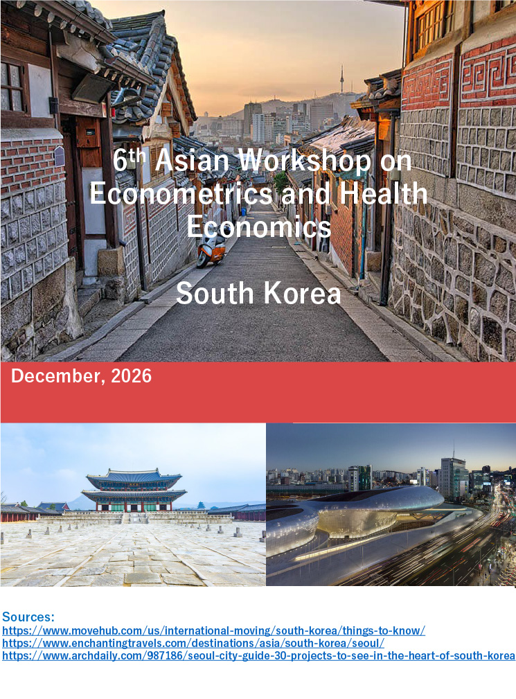 6th Asian Workshop on Econometrics and Health Economics